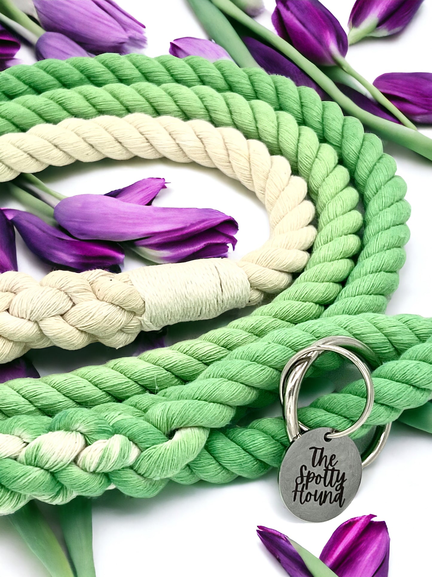 Leaf Green Ombre Rope Lead