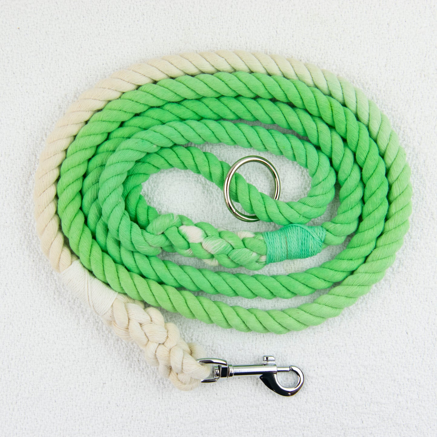 Leaf Green Ombre Rope Lead